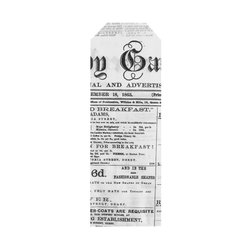 1-45.webp Pungi hârtie albă, pentru tacâmuri, imprimată ziar