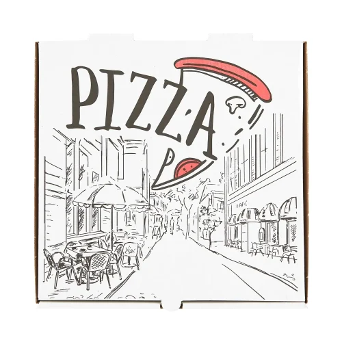 Cutii de pizza, "Urban", albe