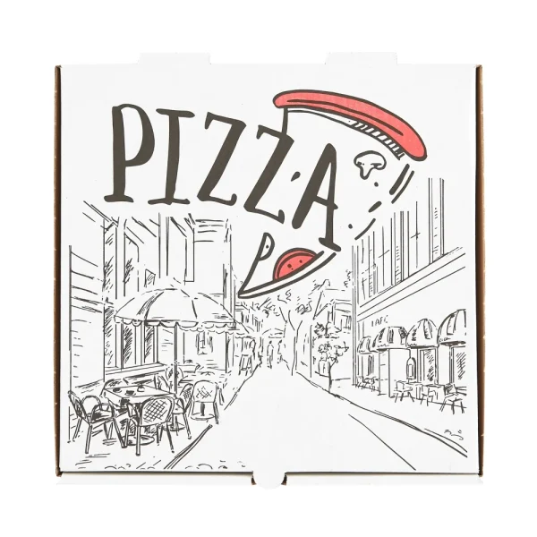 Cutii de pizza, "Urban", albe