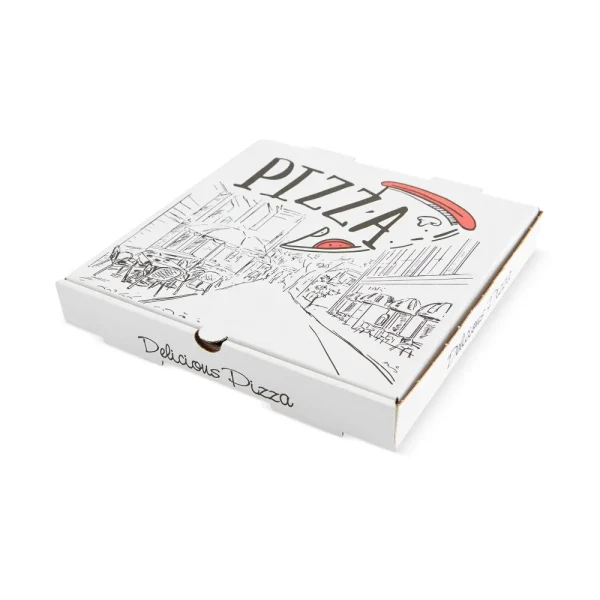 Cutii de pizza, "Urban", albe