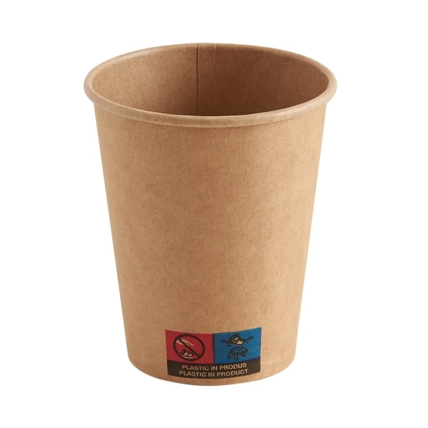 Pahare de unică folosință kraft, din carton