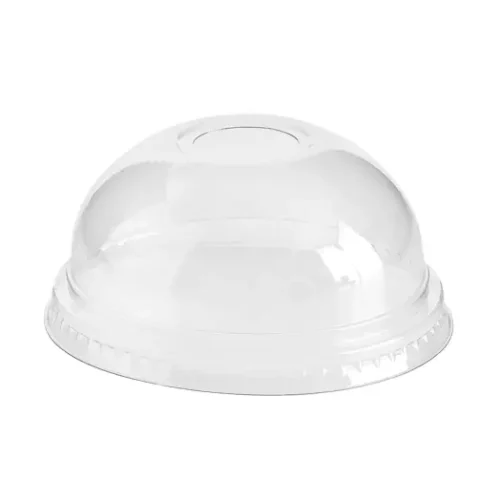 Capace de unică folosință, din plastic, bombat, cu gaură