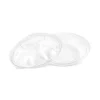 Bol salată de unică folosință, transparent, rotund, din plastic + capac