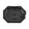 Platou de unică folosință, negru, cu capac, din plastic