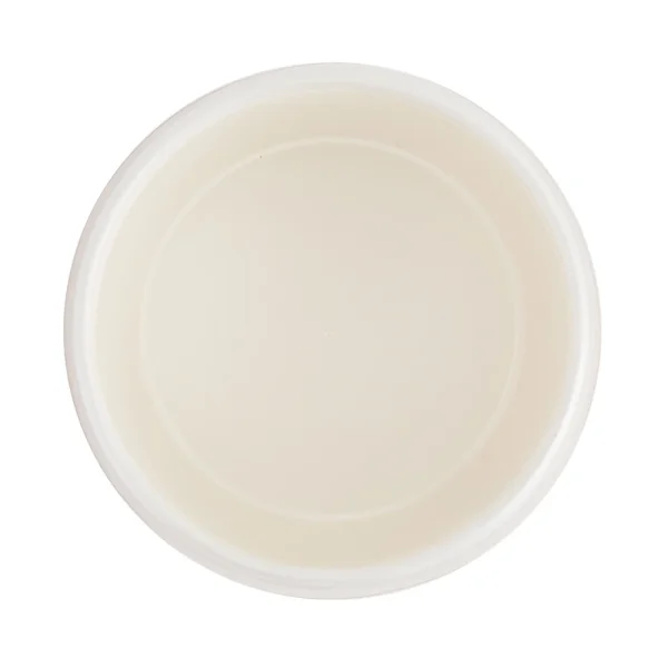 Bol supă de unică folosință din carton natur, interior alb, cu capac plastic